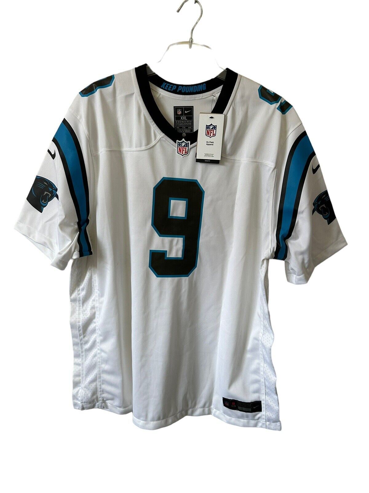 Panthers road best sale jersey